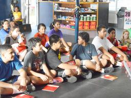 Youth at first meeting for summer water sports