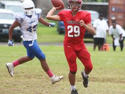 Faga’itua Vikings quarterback, LJ Apisala 