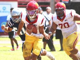Tafuna Warriors quarterback Oakland Salave’a breaking out 