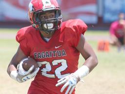 Joseph Umu breaking out to the open field