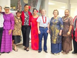 Amata and the U.S. Coast Guard, Admiral Linda Fagan with women veterans