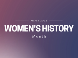 Women's History Month banner