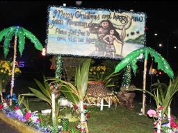 Christmas lights and decorations