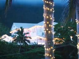 Christmas lights at Mauga o Alii