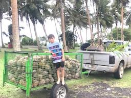 Young farmer Samule Snow