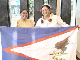Alphina Liusamoa and Dr. Sabrina Suluai-Mahuka 