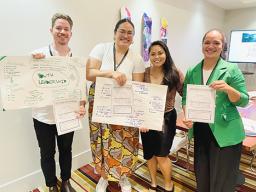 Suluai-Mahuka with workshop participants
