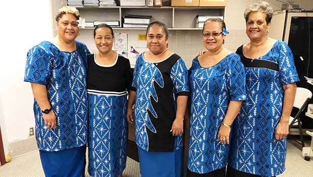 (l-r) Debra Tupuola, Saini Filoialii, Na’i Vaialega, Alesi Aga and Vera Peko.