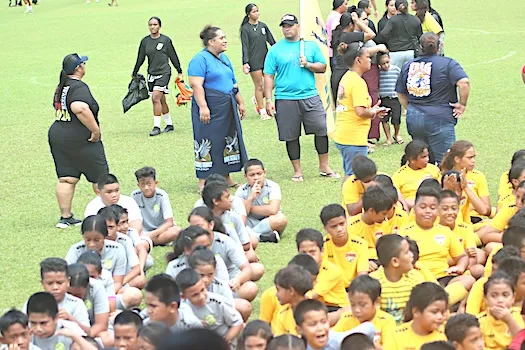 Young soccer players