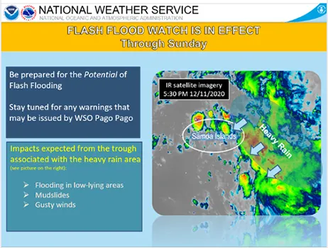 National Weather Service Pago Pago graphic