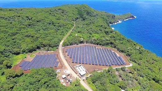 Solar panels on Tau Island
