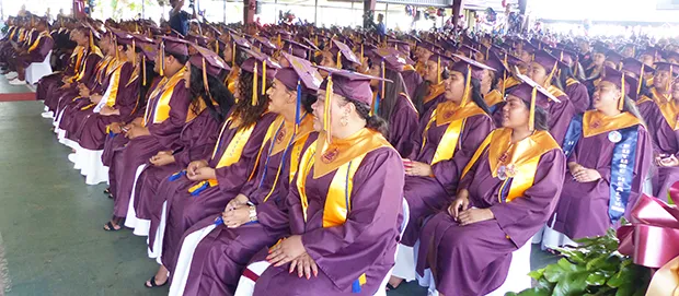 Some of the 233 graduating Warriors 