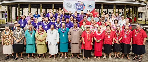 A photo of Atoa o Samoa delegates