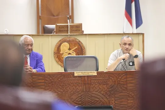 Savali Talavou Ale and House legal counsel Nathaniel Savali Sotoa 