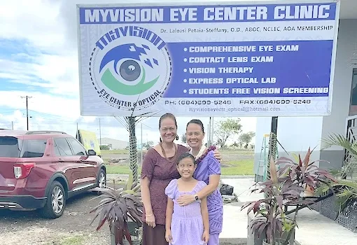 Optometrist Galumalemana Dr. Laloasi Petaia-Steffany and others