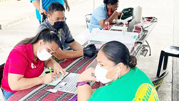 Healthworkers on the job