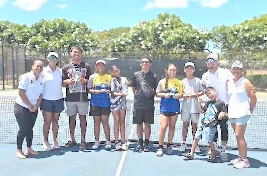 American Samoa Junior Tennis team and supporters