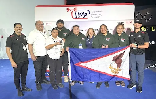 The American Samoa Powerlifting Federation contingent to