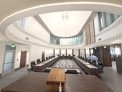 A chamber in the new Fale Fono