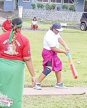 Cricket player at bat