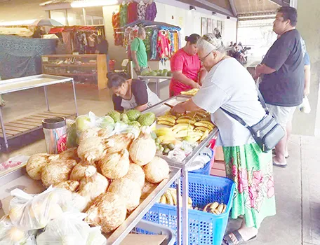 A stall at the Fagatogo Market Place