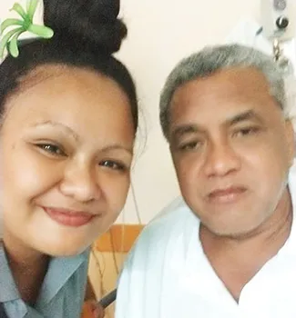 Rev. Samuelu Tuilaepa with his daughter