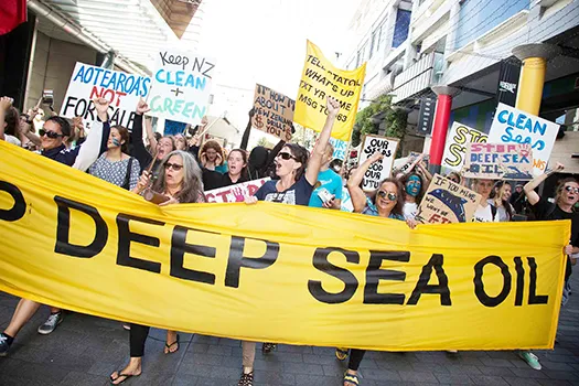 Marchers in New Zealand