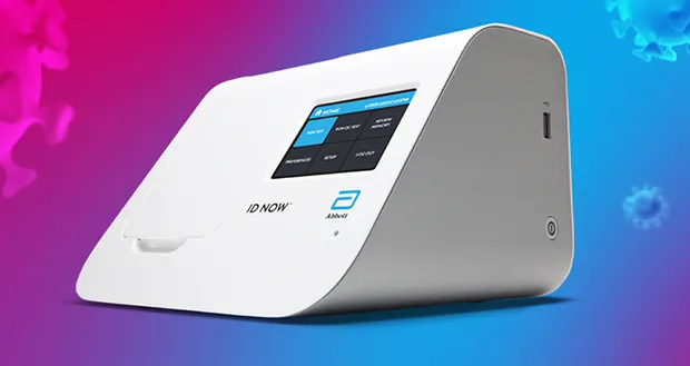 Example of an Abbott rapid testing machine