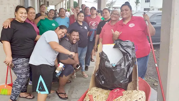 Pictured is the hardworking crew from the Department of Human Resources (DHR) 