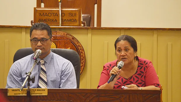 Attorney General Talauega Eleasalo Ale and Director of Education, Dr. Ruth Matagi-Tofiga