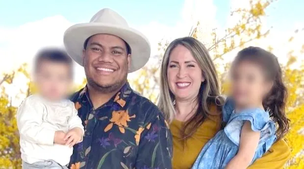 Arthur Folasa Ah Loo and family