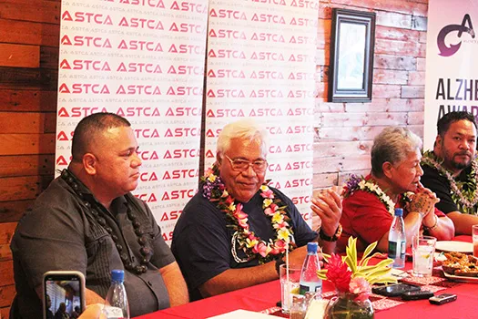 Dignataries at welome for  Punialava’a band