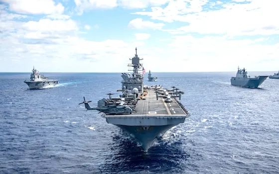 Aircraft carrier and other vessels