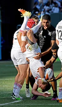 Salesi Rayasi dumped England's Captain Tom Mitchell