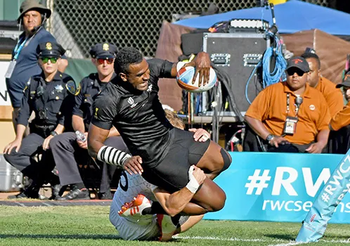 All Blacks Joe Ravouvou scores a 2nd half try