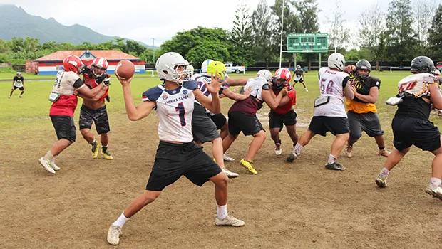 American Samoa’s All-Star quarterback Francisco Mauigoa