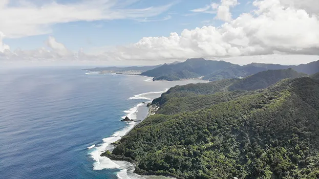 A coastal view of American Samoa