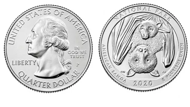 Heads and tails of the new National Park of American Samoa quarter