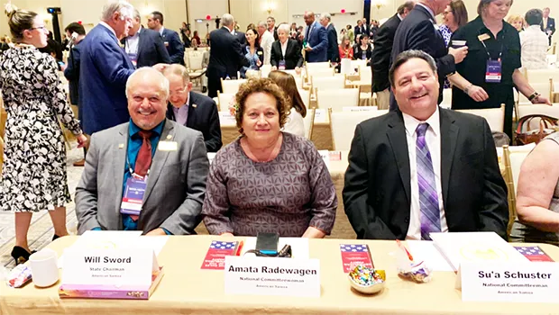 Taulapapa William Sword, National Committeewoman and Congresswoman Aumua Amata & Frank Barron