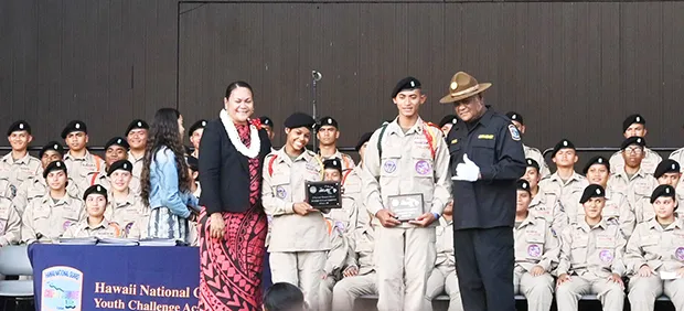 Hawaii National Guard Youth Challenge Academy graduation ceremony