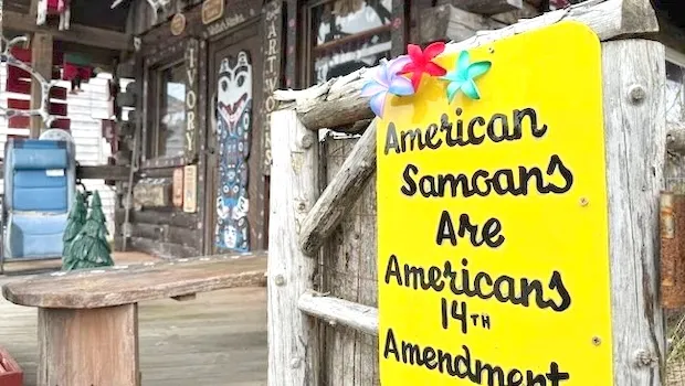 sign in Whittier, Alaska