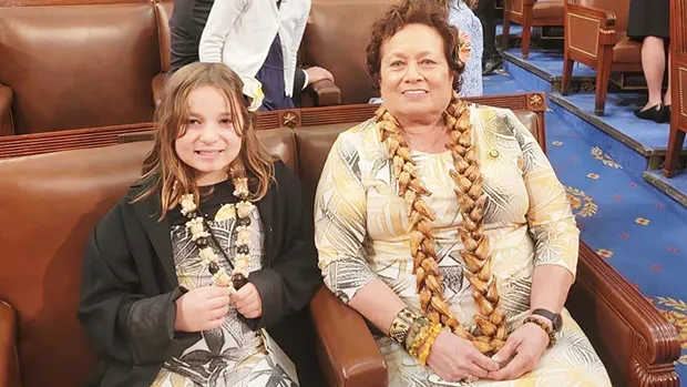 Amata and her granddaughter 