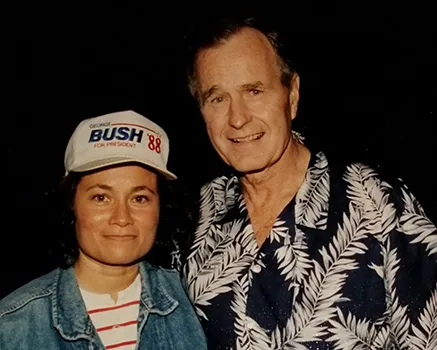 Amata with President Bush