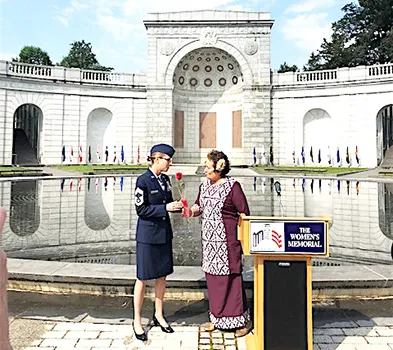 Congresswoman Amata honoring Chief Master Sergeant Armga