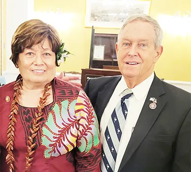 Congresswoman Amata with Congressman Joe Wilson, a senior Member of the Armed Services Committee.  [courtesy photo]
