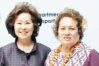 Congresswoman Amata with Elaine Chao