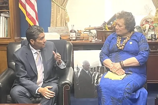 Republic of Palau President Surangel Whipps with Amata