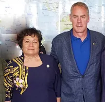 Aumua Amata and US Interior Secretary, Ryan Zinke.