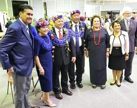  Congresswoman Uifa’atali Amata with others in Saipan