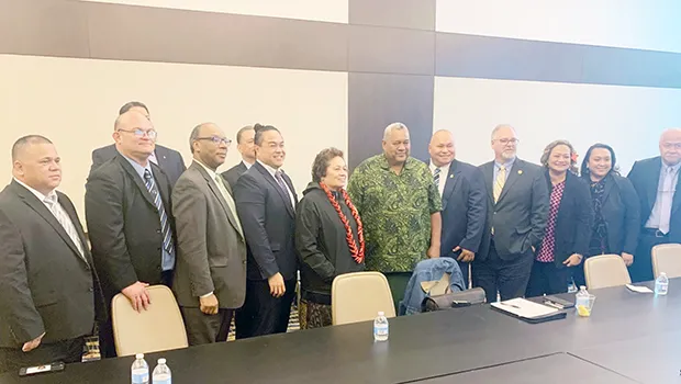 Amata and governor with others